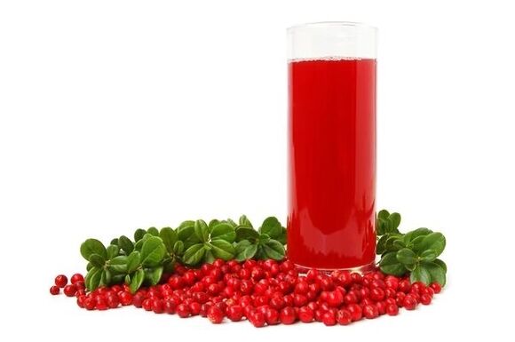 prostatit için kızılcık suyu